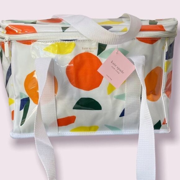 🌸HP🌸Kate ♠️ Spade Citrus 🍋 Lemon Twist 🍊 Cooler Bag! - Picture 1 of 10